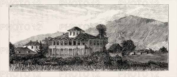 THE CAPTURE AND RELEASE OF COLONEL SYNGE: TRICOVISTA HOUSE, RESIDENCE OF COLONEL SYNGE, WHERE HE WAS SEIZED BY THE BRIGANDS, GREECE