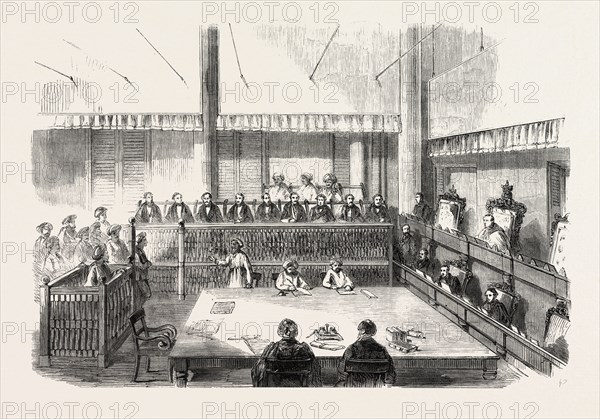 THE SUPREME COURT OF MADRAS, 1860 engraving