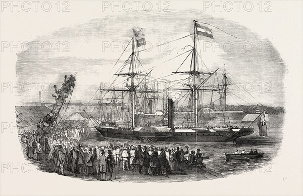 ARRIVAL OF M. KOSSUTH IN THE SOUTHAMPTON DOCKS, UK