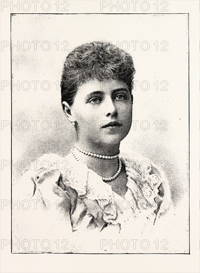 H.R.H. PRINCESS MARIE OF EDINBURGH, 1892 engraving