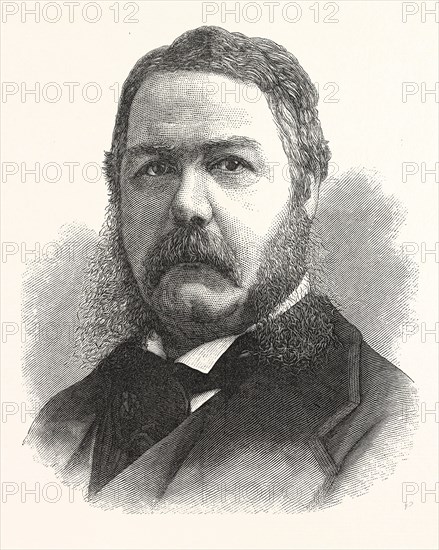 CHESTER ARTHUR, VICE-PRESIDENT-ELECT THE UNITED STATES, US, USA, AMERICA, UNITED STATES, AMERICAN, ENGRAVING 1880