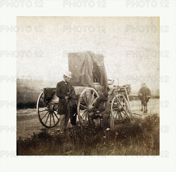 From Gardner Photographic Art Gallery, Seventh Street, Washington. Title, Across the Continent on the Union Pacific Railway, Eastern Division, US, USA, America. A rare specimen found on hill above Fort Riley, Kansas, 1867. Photo, albumen print, By Alexander Gardner, 1821 1882, Scottish photographer who emigrated to the United States in 1856.