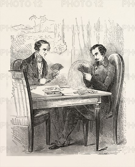 The card game, the count of monte christo alexandre Dumas, 1844, historical novel, adventure fiction, romance novel, fiction, 19th century, cards, gamble, fortune