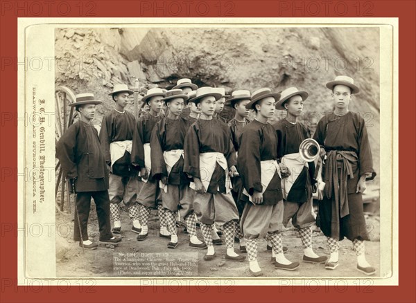 Hose team. The champion Chinese Hose Team of America, who won the great Hub-and-Hub race at Deadwood, Dak., July 4th, 1888, John C. H. Grabill was an american photographer. In 1886 he opened his first photographic studio