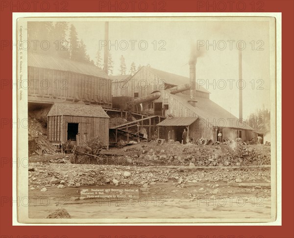 Deadwood and Delaware Smelter at Deadwood, S.Dak., John C. H. Grabill was an american photographer. In 1886 he opened his first photographic studio