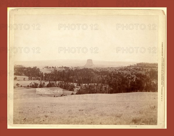 Devil's Tower. From Little Missouri Buttes 4 miles distant, John C. H. Grabill was an american photographer. In 1886 he opened his first photographic studio