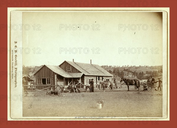 Western Ranch House, John C. H. Grabill was an american photographer. In 1886 he opened his first photographic studio
