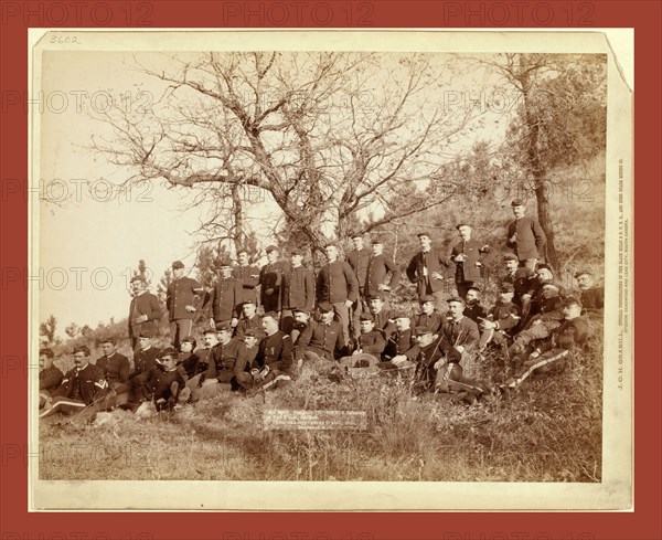 Company C, 3rd U.S. Infantry near Fort Meade, So. Dak., John C. H. Grabill was an american photographer. In 1886 he opened his first photographic studio