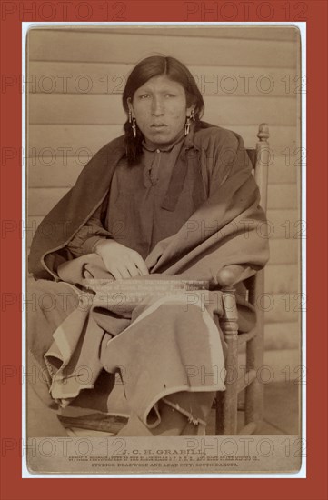 Tasunka, Ota (alias Plenty Horse[s]), the slayer of Lieut. Casey, near Pine Ridge, S.D., John C. H. Grabill was an american photographer. In 1886 he opened his first photographic studio