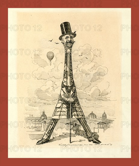 M. Eiffel, our artist's latest tour de force, June 29, 1889, Sambourne, Linley, 1844-1910