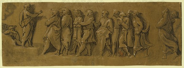 St. Peter preaching the gospel, between 1515 and 1535, Carpi, Ugo da, 1480-approximately 1532