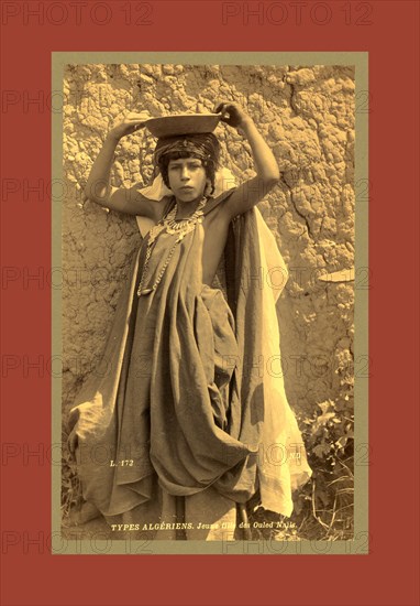 Types Algerians Girl Ouled Nai Â¨ ls, Neurdein brothers 1860 1890, the Neurdein photographs of Algeria including Byzantine and Roman ruins in Tébessa and Thamugadi; mosques, shrines, public buildings, palaces, and street scenes in Mostaganem, Biskra, Algiers, Tlemcen, Constantine, Oran, and Sidi Bel AbbÃ¨s; and the cathedral at Carthage. Portraits of Algerian people include Berbers, Ouled NaÃ¯l women, and prisoners in Annaba. Tunisian views include mosques, buildings, and street scenes in Tunis.