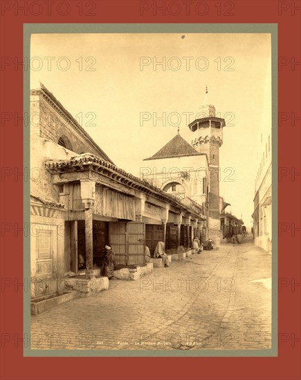 Tunis Mosque Becquia, Tunisia, Neurdein brothers 1860 1890, the Neurdein photographs of Algeria including Byzantine and Roman ruins in Tébessa and Thamugadi; mosques, shrines, public buildings, palaces, and street scenes in Mostaganem, Biskra, Algiers, Tlemcen, Constantine, Oran, and Sidi Bel AbbÃ¨s; and the cathedral at Carthage. Portraits of Algerian people include Berbers, Ouled NaÃ¯l women, and prisoners in Annaba. Tunisian views include mosques, buildings, and street scenes in Tunis.