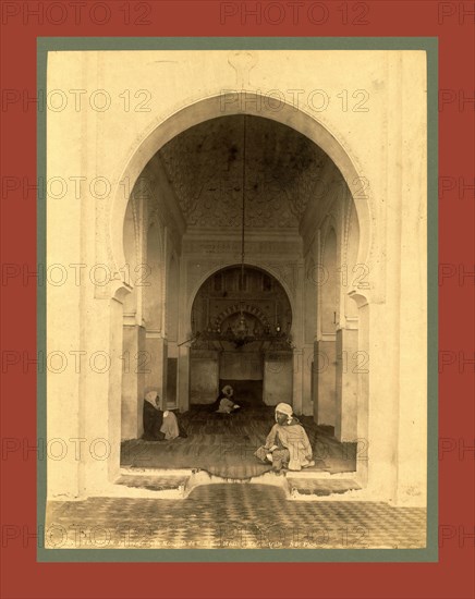 Tlemcen, Interior of the Mosque of Sidi Bou Medina nave Algiers, Neurdein brothers 1860 1890, the Neurdein photographs of Algeria including Byzantine and Roman ruins in Tébessa and Thamugadi; mosques, shrines, public buildings, palaces, and street scenes in Mostaganem, Biskra, Algiers, Tlemcen, Constantine, Oran, and Sidi Bel AbbÃ¨s; and the cathedral at Carthage. Portraits of Algerian people include Berbers, Ouled NaÃ¯l women, and prisoners in Annaba. Tunisian views include mosques, buildings, and street scenes in Tunis.