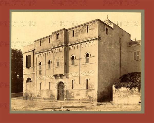 Mostaganem, The house of Cai Â¨ d Algiers, Neurdein brothers 1860 1890, the Neurdein photographs of Algeria including Byzantine and Roman ruins in Tébessa and Thamugadi; mosques, shrines, public buildings, palaces, and street scenes in Mostaganem, Biskra, Algiers, Tlemcen, Constantine, Oran, and Sidi Bel AbbÃ¨s; and the cathedral at Carthage. Portraits of Algerian people include Berbers, Ouled NaÃ¯l women, and prisoners in Annaba. Tunisian views include mosques, buildings, and street scenes in Tunis.