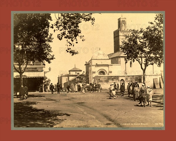 Tlemcen, the largest mosque in Algiers, Neurdein brothers 1860 1890, the Neurdein photographs of Algeria including Byzantine and Roman ruins in Tébessa and Thamugadi; mosques, shrines, public buildings, palaces, and street scenes in Mostaganem, Biskra, Algiers, Tlemcen, Constantine, Oran, and Sidi Bel AbbÃ¨s; and the cathedral at Carthage. Portraits of Algerian people include Berbers, Ouled NaÃ¯l women, and prisoners in Annaba. Tunisian views include mosques, buildings, and street scenes in Tunis.