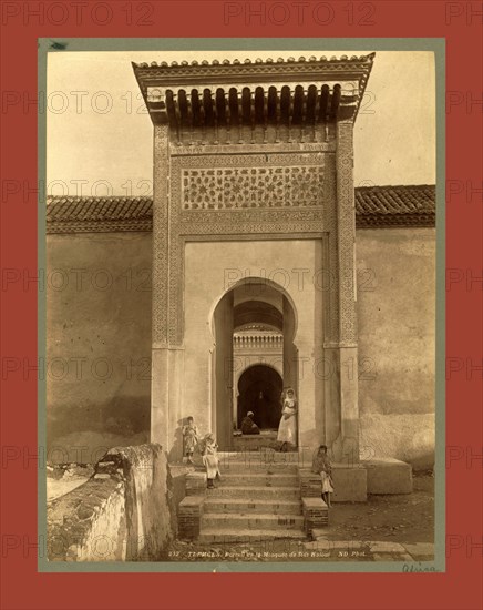 Tlemcen, Portal of the Mosque of Sidi Haloui, Algiers, Neurdein brothers 1860 1890, the Neurdein photographs of Algeria including Byzantine and Roman ruins in Tébessa and Thamugadi; mosques, shrines, public buildings, palaces, and street scenes in Mostaganem, Biskra, Algiers, Tlemcen, Constantine, Oran, and Sidi Bel AbbÃ¨s; and the cathedral at Carthage. Portraits of Algerian people include Berbers, Ouled NaÃ¯l women, and prisoners in Annaba. Tunisian views include mosques, buildings, and street scenes in Tunis.