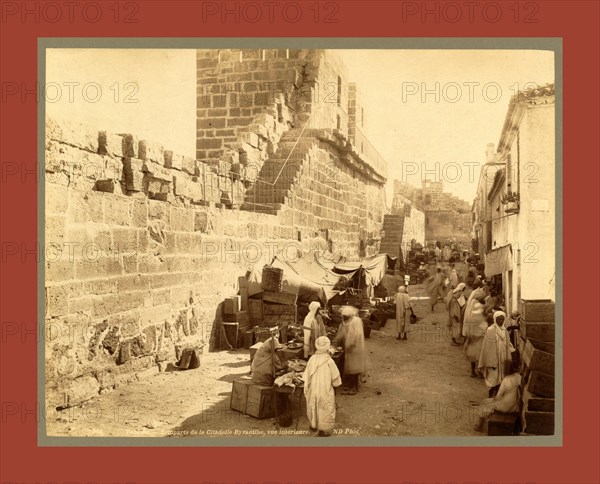 Tebessa, Ramparts of the Byzantine Citadel, interior view, Algiers, Neurdein brothers 1860 1890, the Neurdein photographs of Algeria including Byzantine and Roman ruins in Tébessa and Thamugadi; mosques, shrines, public buildings, palaces, and street scenes in Mostaganem, Biskra, Algiers, Tlemcen, Constantine, Oran, and Sidi Bel AbbÃ¨s; and the cathedral at Carthage. Portraits of Algerian people include Berbers, Ouled NaÃ¯l women, and prisoners in Annaba. Tunisian views include mosques, buildings, and street scenes in Tunis.