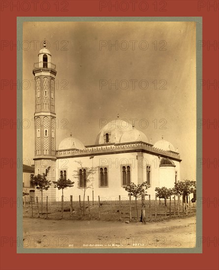 Sidi Bel Abbes Mosque, Algiers, Neurdein brothers 1860 1890, the Neurdein photographs of Algeria including Byzantine and Roman ruins in Tébessa and Thamugadi; mosques, shrines, public buildings, palaces, and street scenes in Mostaganem, Biskra, Algiers, Tlemcen, Constantine, Oran, and Sidi Bel AbbÃ¨s; and the cathedral at Carthage. Portraits of Algerian people include Berbers, Ouled NaÃ¯l women, and prisoners in Annaba. Tunisian views include mosques, buildings, and street scenes in Tunis.