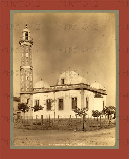 Sidi Bel Abbes Mosque, Algiers, Neurdein brothers 1860 1890, the ...