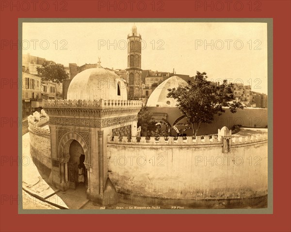 Oran, the Pasha Mosque, Algiers, Neurdein brothers 1860 1890, the Neurdein photographs of Algeria including Byzantine and Roman ruins in Tébessa and Thamugadi; mosques, shrines, public buildings, palaces, and street scenes in Mostaganem, Biskra, Algiers, Tlemcen, Constantine, Oran, and Sidi Bel AbbÃ¨s; and the cathedral at Carthage. Portraits of Algerian people include Berbers, Ouled NaÃ¯l women, and prisoners in Annaba. Tunisian views include mosques, buildings, and street scenes in Tunis.