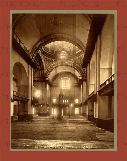 Algiers Interior el-Djedid Mosque, Neurdein brothers 1860 1890, the Neurdein photographs of Algeria including Byzantine and Roman ruins in Tébessa and Thamugadi; mosques, shrines, public buildings, palaces, and street scenes in Mostaganem, Biskra, Algiers, Tlemcen, Constantine, Oran, and Sidi Bel AbbÃ¨s; and the cathedral at Carthage. Portraits of Algerian people include Berbers, Ouled NaÃ¯l women, and prisoners in Annaba. Tunisian views include mosques, buildings, and street scenes in Tunis.