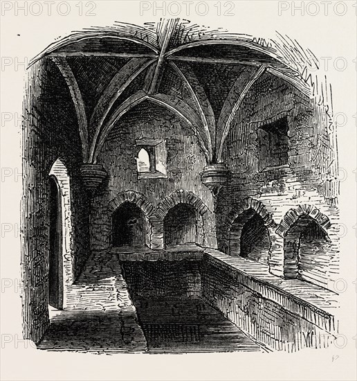 HENRY VIII.'S CONDUIT. London, UK, 19th century engraving