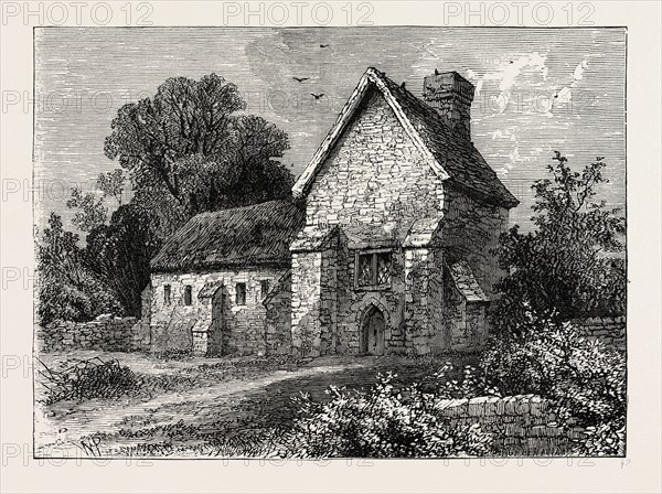 THE PRIORY, KILBURN, 1750. London, UK, 19th century engraving