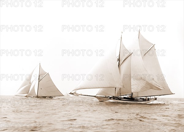 Quickstep and Gloriana, August 6, 1892, Quickstep (Schooner), Gloriana (Yacht), Yachts, 1892