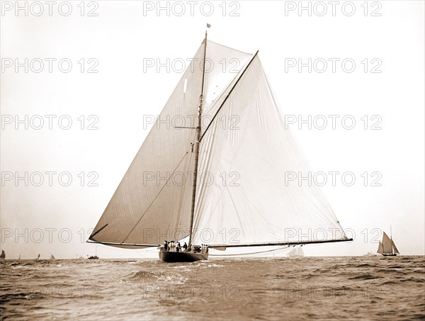 Shamrock I, stern view, Shamrock I (Yacht), America's Cup races, Yachts, 1899