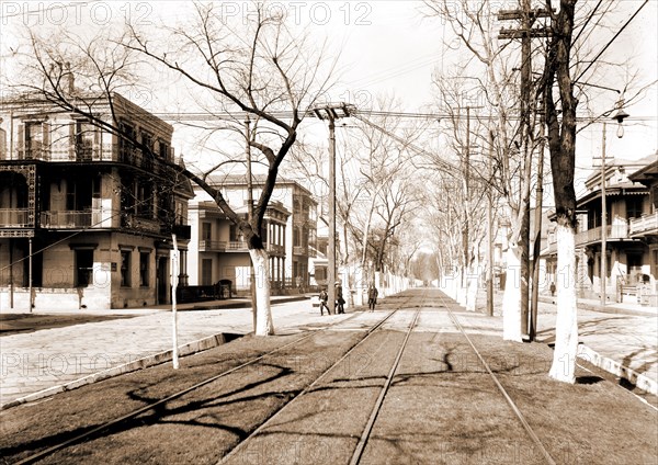 Esplanade Street, New Orleans, Streets, United States, Louisiana, New Orleans, 1900