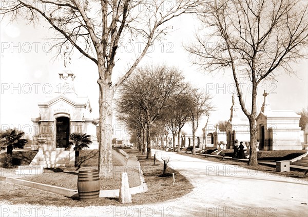 Metairie Cemetery, New Orleans, Cemeteries, United States, Louisiana, New Orleans, 1900