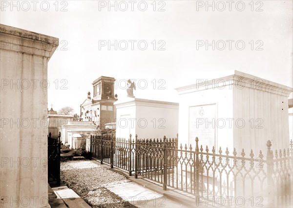 Old St. Louis Cemetery, New Orleans, La, Cemeteries, Tombs & sepulchral monuments, United States, Louisiana, New Orleans, 1890