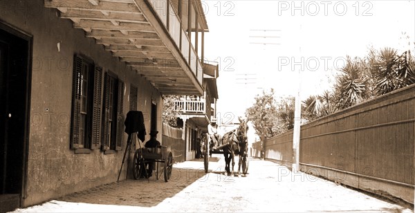 St. George Street, St. Augustine, Jackson, William Henry, 1843-1942, Streets, United States, Florida, Saint Augustine, 1880