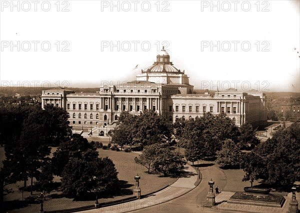 Washington, D.C, Library of Congress, Library of Congress, Libraries, Plazas, United States, District of Columbia, Washington (D.C.), 1897