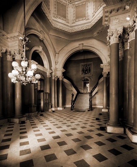 The Hall, Annapolis, Maryland, Capitols, Passageways, United States, Maryland, Annapolis, 1880