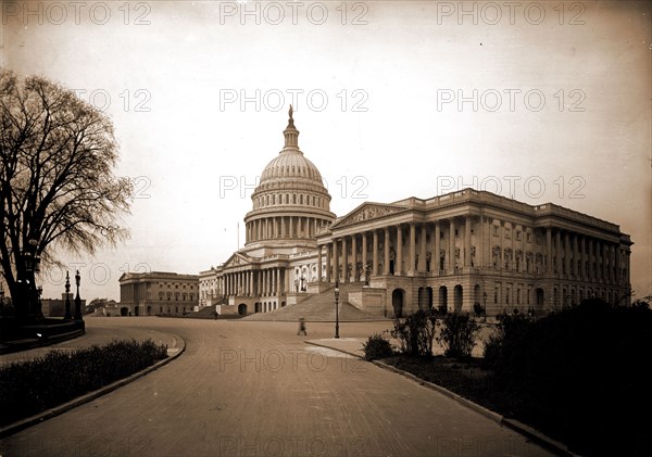 The United States Capitol from Northeast, Washington, D.C, Jackson, William Henry, 1843-1942, Capitols, United States, District of Columbia, Washington (D.C.), 1880