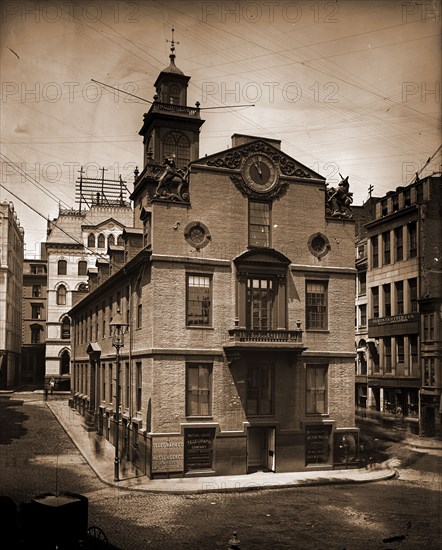 Boston, Mass, Old State House, Old State House (Boston, Mass.), Capitols, United States, Massachusetts, Boston, 1890