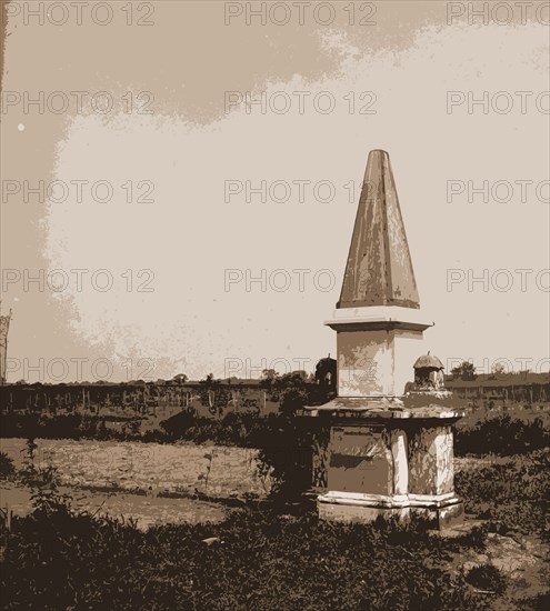 Monument of Col. William Byrd, Westover, Va, Byrd, William,, 1674-1744, Tomb, Tombs & sepulchral monuments, Estates, United States, Virginia, Westover (Estate), 1900