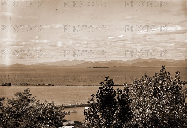 Lake Champlain, from Battery Park, Burlington, Vt, Lakes & ponds, United States, Vermont, Burlington, United States, Champlain, Lake, 1904