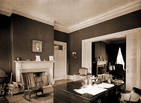 President's Office, White House, The, White House (Washington, D.C.), Offices, Official residences, United States, District of Columbia, Washington (D.C.), 1904