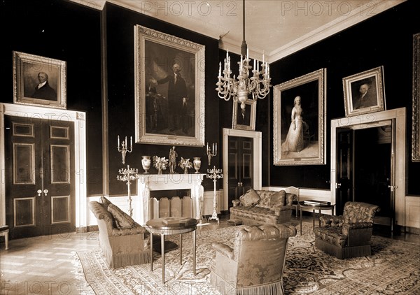 The Red Room, White House, White House (Washington, D.C.), Red Room, Parlors, Official residences, United States, District of Columbia, Washington (D.C.), 1904