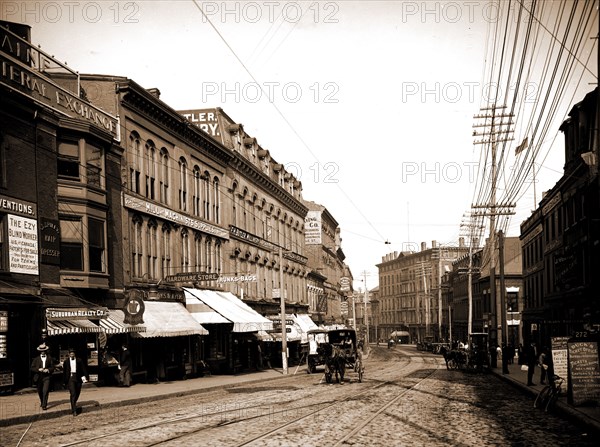 Middle Street, Portland, Me, Streets, United States, Maine, Portland, 1904