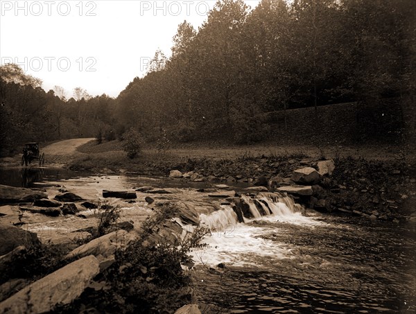 Rock Creek, Zoo park National Zoological Park, Washington, D.C, Rivers, Fords (Stream crossings), Parks, Zoos, United States, District of Columbia, Washington (D.C.), 1906