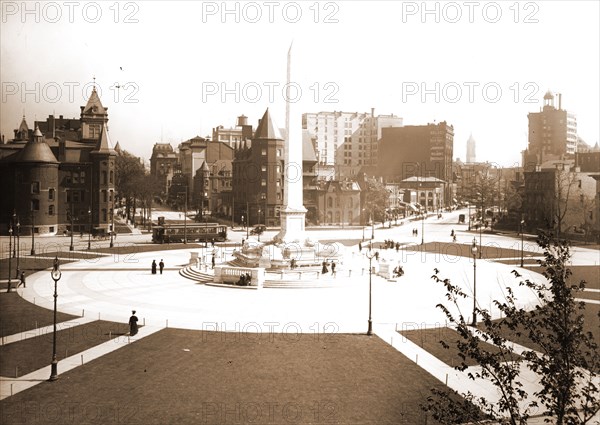 McKinley Monument, Buffalo, N.Y, McKinley, William, 1843-1901, Monuments, Plazas, Monuments & memorials, Obelisks, United States, New York (State), Buffalo, 1908