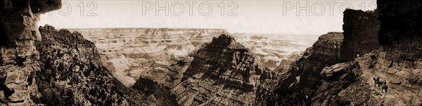 Grand Canyon of the Colorado, Arizona, Jackson, William Henry, 1843-1942, Canyons, United States, Arizona, Grand Canyon, 1898
