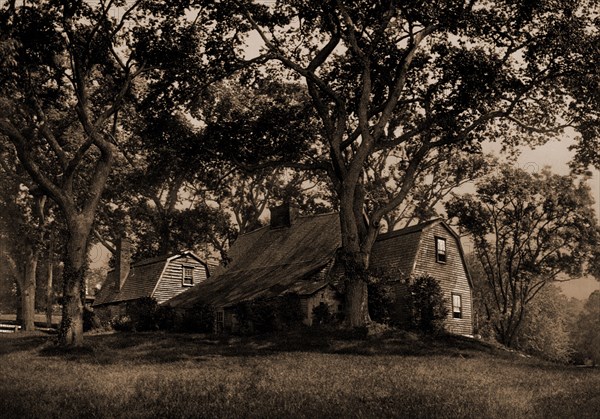 The Old Fairbanks House, Dedham, Massachusetts, Dwellings, United States, Massachusetts, Dedham, 1899