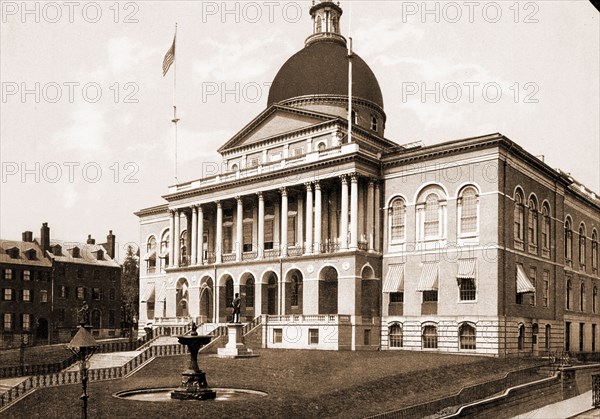 The State House, Boston, Massachusetts State House (Boston, Mass.), Capitols, United States, Massachusetts, Boston, 1900