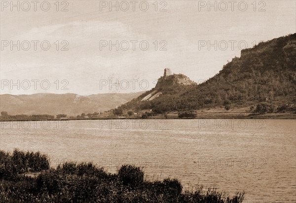 Minnesota, Sugar Loaf near Winona, Rock formations, United States, Minnesota, Winona, 1898