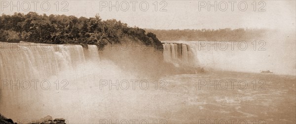 Niagara, American and Horseshoe Falls, Waterfalls, United States, New York (State), Niagara Falls, Canada, Ontario, Niagara Falls, 1900